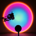 LED Sunset Lamp USB Rainbow Neon Night Light Projector Lamp Room Phone Self Photography Atmosphere Light Bedroom Wall Decor Gift